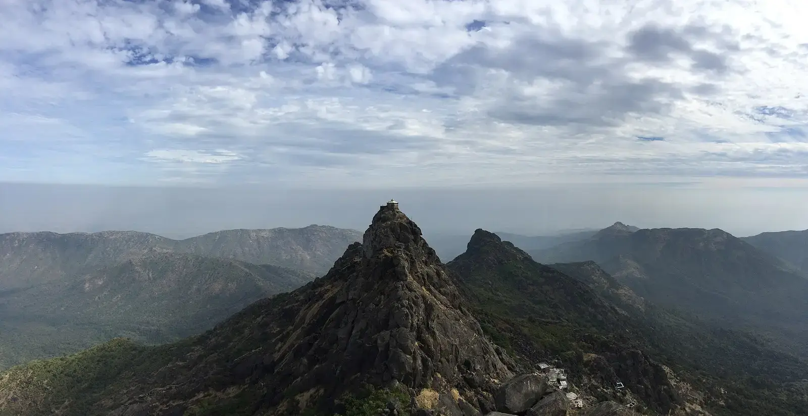 The Dattatreya temple on the summit of Girnar, Junagadh